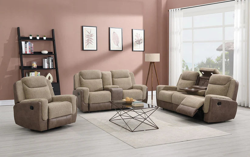 Wilbert Brown Reclining Set 3-Pieces