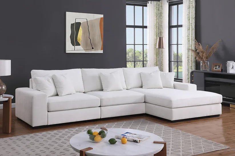 Comfy Cream 3-Piece Sectional