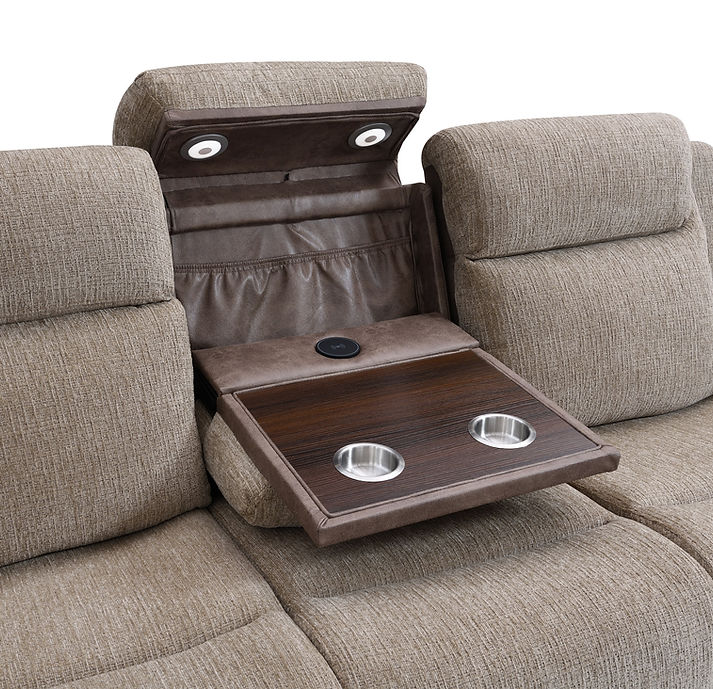 Wilbert Brown Reclining Set 3-Pieces