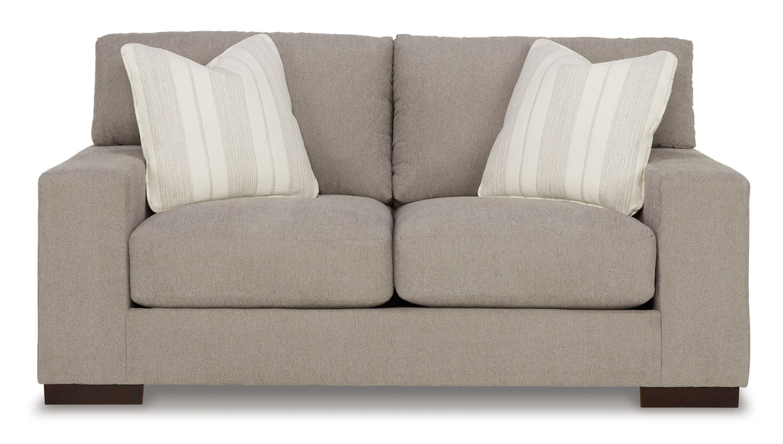 Maggie Sofa and Loveseat in Flax