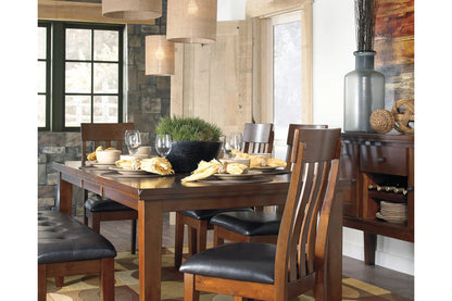 Ralene Medium Brown Dining Extension Table Only