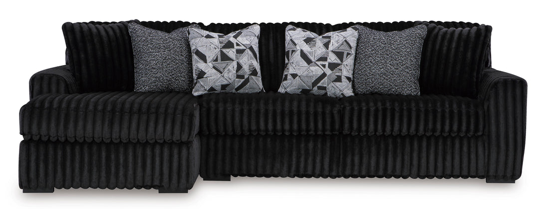 Midnight-Madness 2-Piece Sectional Sofa with Chaise