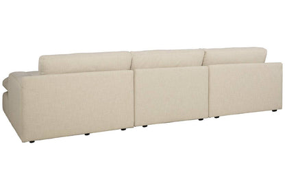 Elyza Linen 3-Piece Sectional with Chaise
