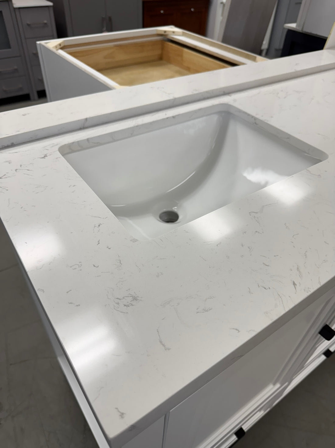 60 Inch Vanity with Carrara Artificial