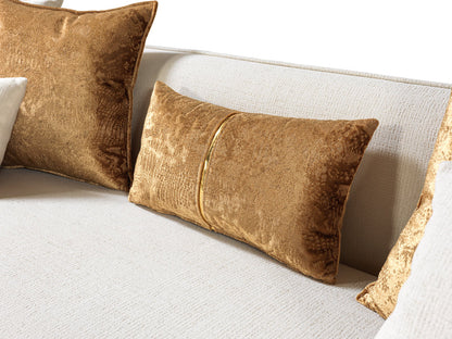 Helena Ivory Velvet Sofa &amp; Loveseat