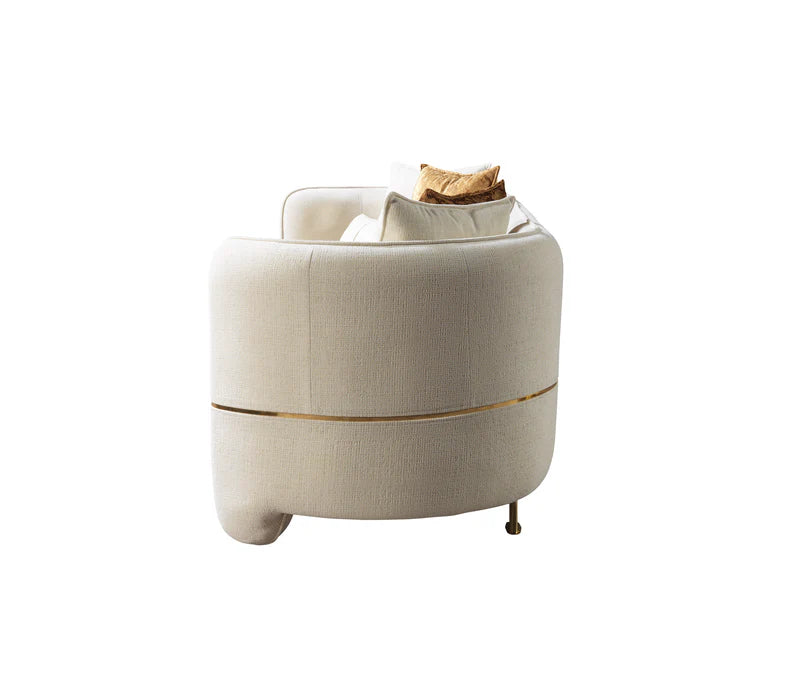 Helena Ivory Velvet Sofa &amp; Loveseat